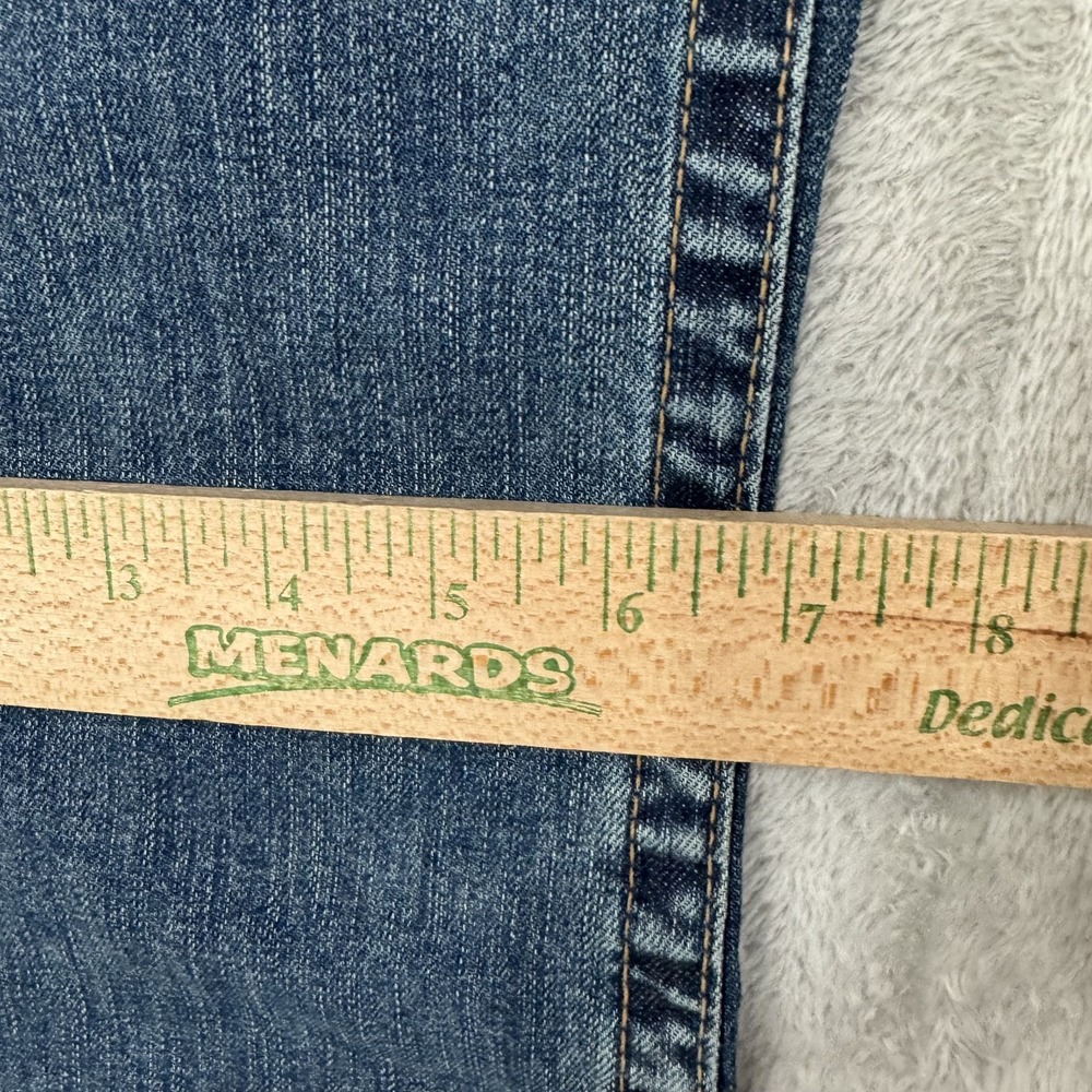 True Religion Jeans Womens 28x30 Blue Low Rise Bootcut Flare Stretch Flex USA - Picture 13 of 16